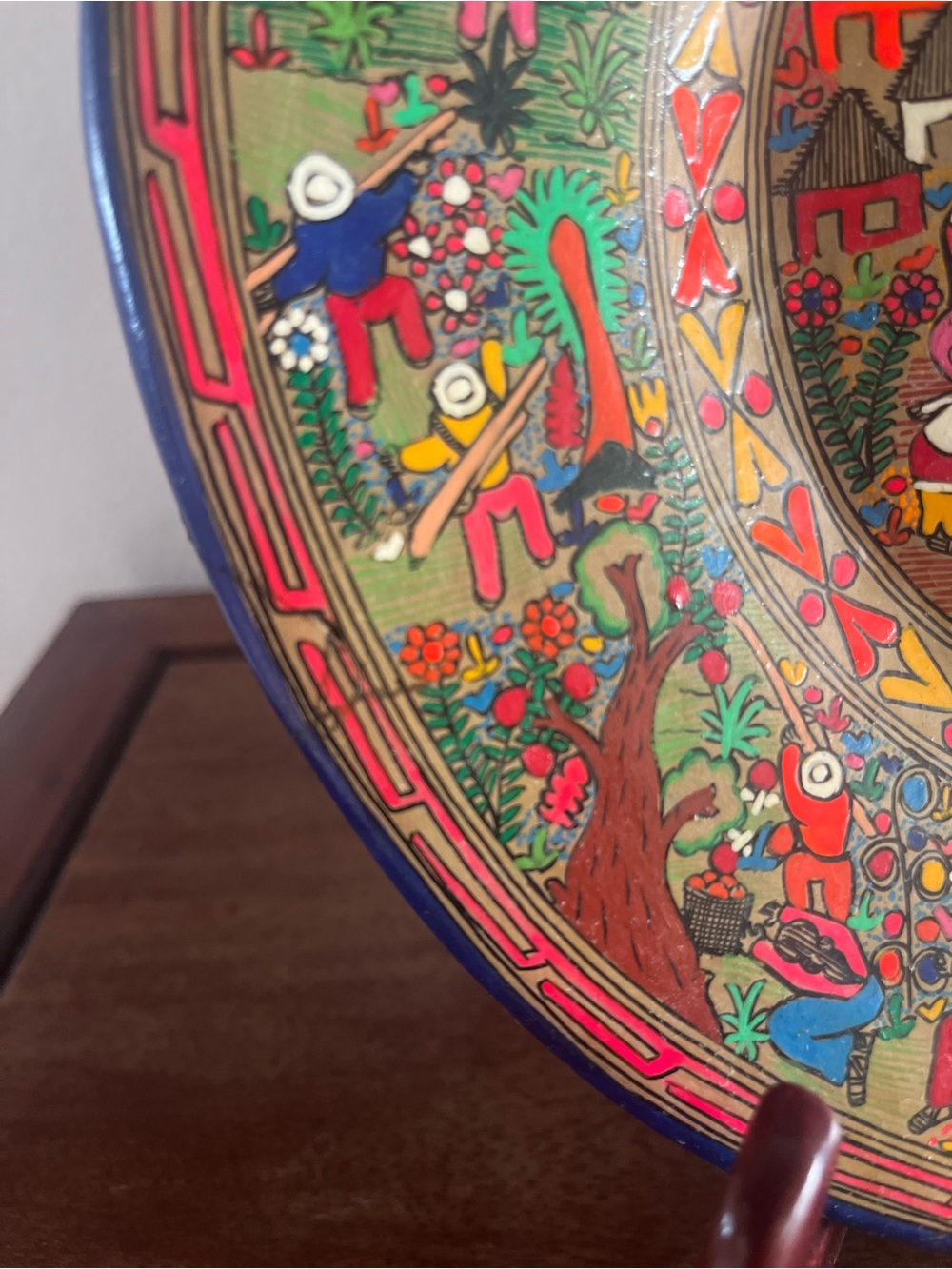 Mexico festive images old decorative plate - Picture 11 of 12